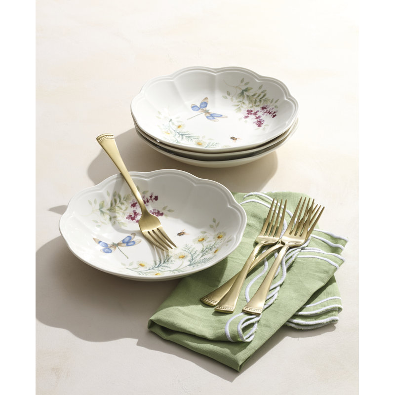 Butterfly Mdw Herbs Dw Pasta Bwl S/4