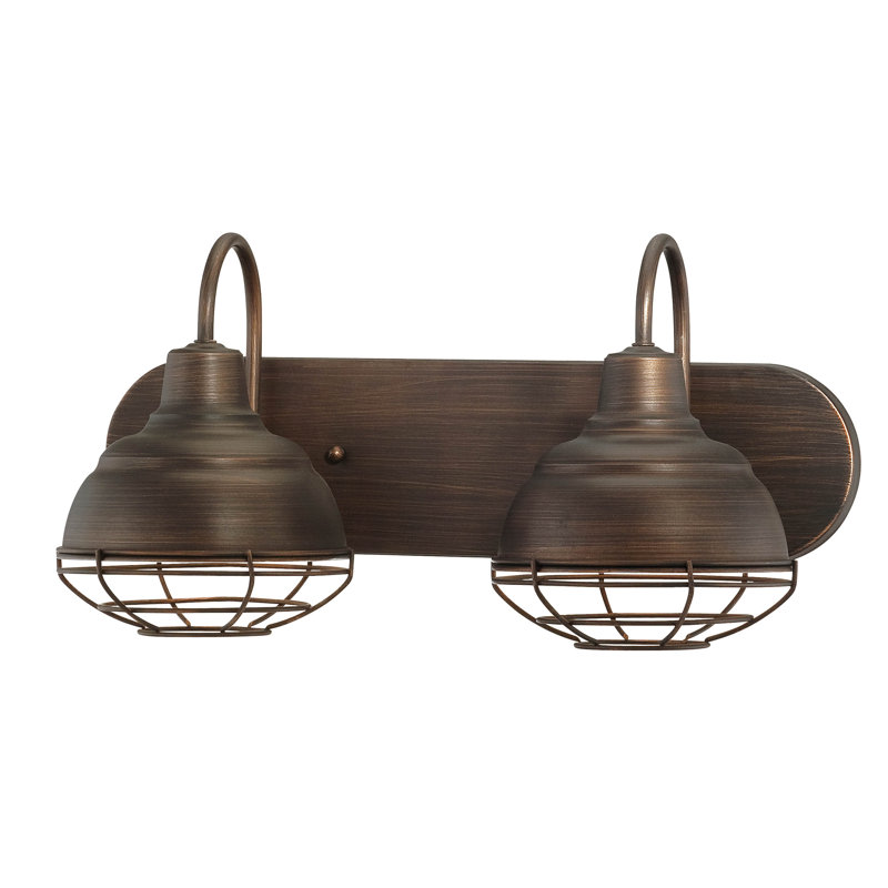 Bruges 2 - Light Dimmable Vanity Light, Rubbed Bronze, Rubbed Bronze