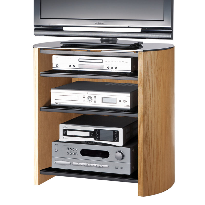 Whitten Unfinished TV Stand for TVs up to 32", Light Oak