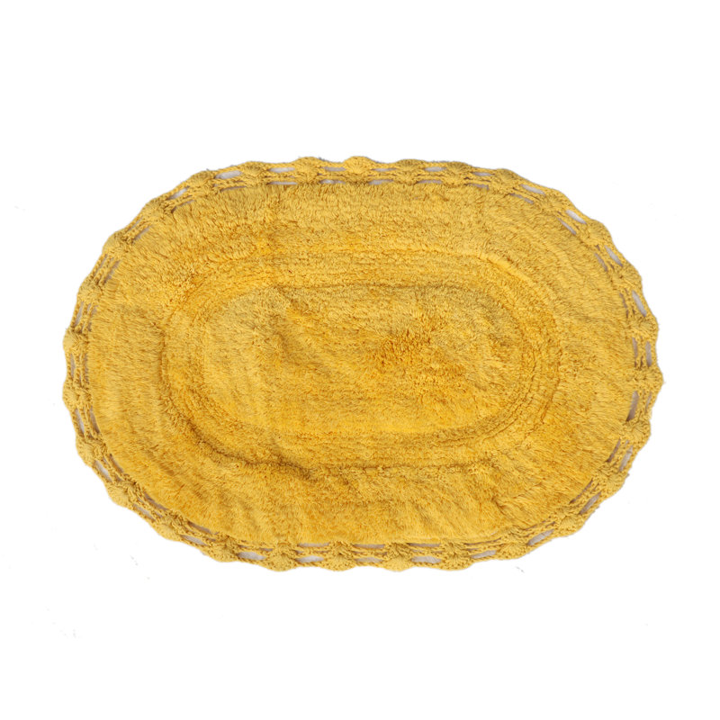 Tapis pour salle de bain Schrick, Jaune