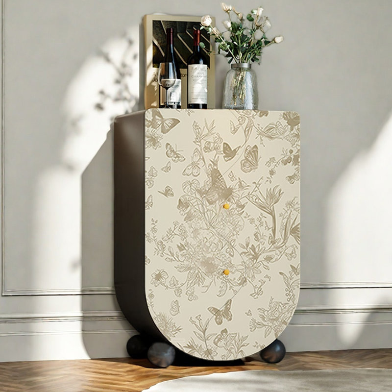 Une armoire d'appoint multifonctionnelle à côté du canapé, Noir