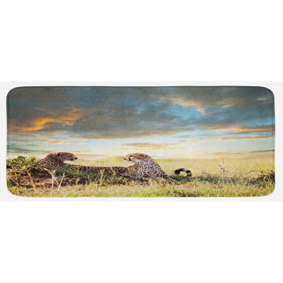 Tapis de cuisine safari