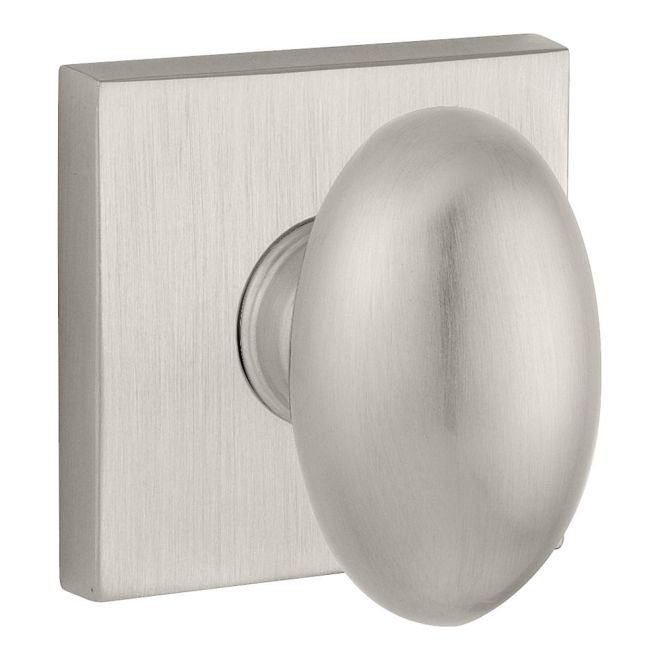 Ellipse Passage Door Knob with Square Rose Baldwin