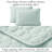 Southshore Fine Linens Southshore Essentials Quilt Set in Light Green, Double-Brushed Microfiber Oversized Embroidered Lightweight Quilt with 2 King Pillow Shams, King / California King-904493348-879213698