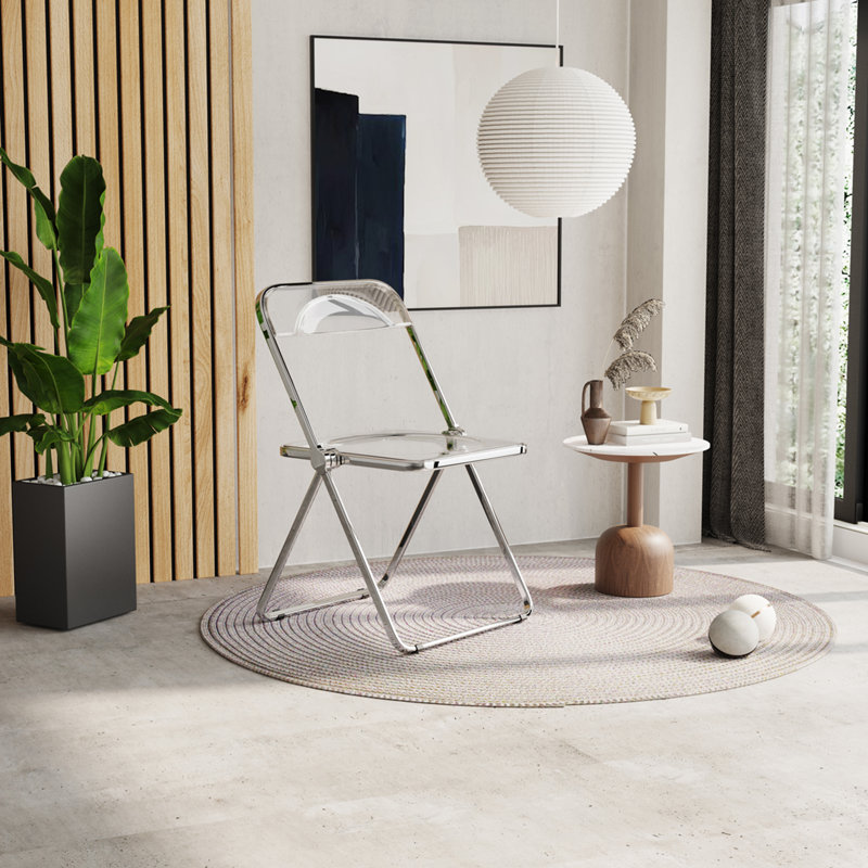 Chaise pliante en plastique, Gris