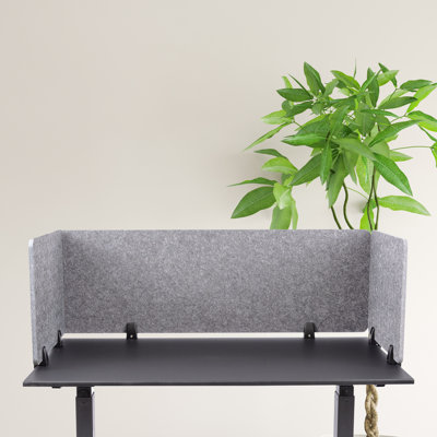 Cloison de bureau en tissu à 3 panneaux