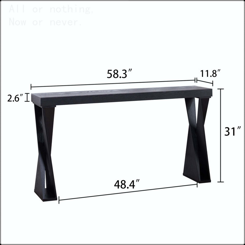 Modern Console Table with Crossed Legs