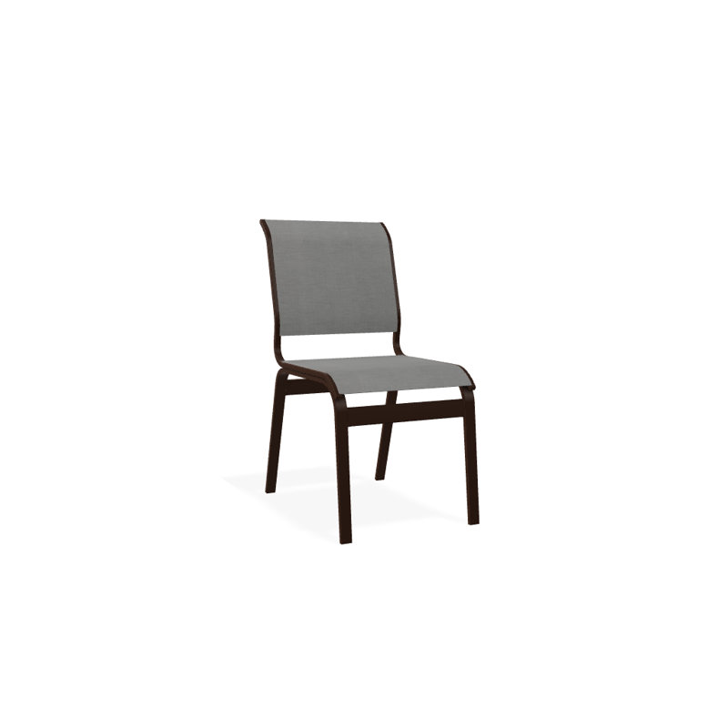 Chaise d'appoint de salle à manger Hiraku, Alliage Sunbrella®, Kona texturé