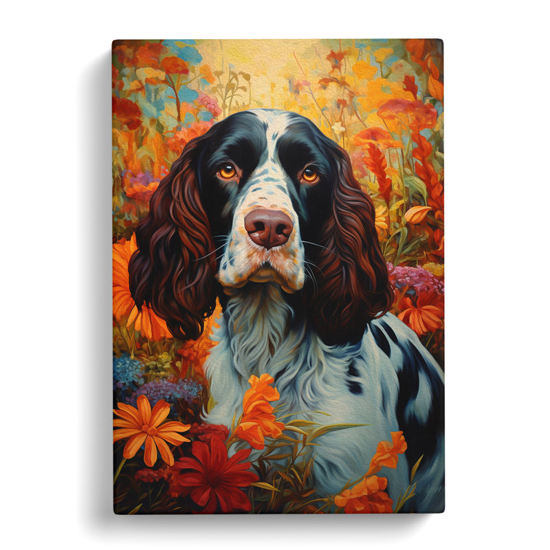 English Springer Spaniel Baroque No.2 - Print, 50cm H x 35cm W x 3cm D