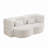 Evren Boneless Modern Minimalist Compression Convertible Floor Sofa Bed with Pillows-124301695-124301689