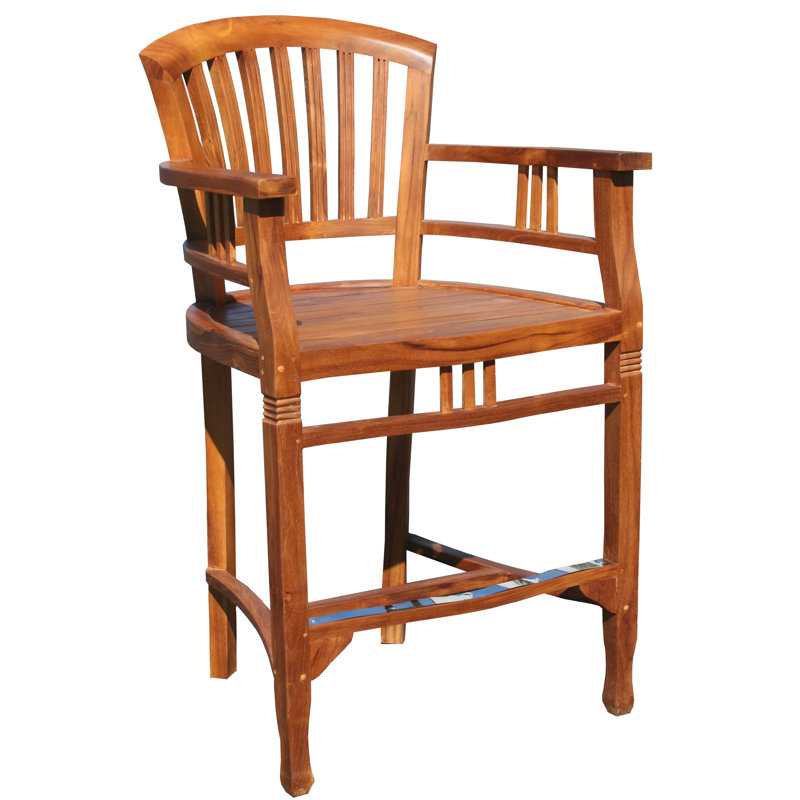 Outdoor Teak Bar Stool
