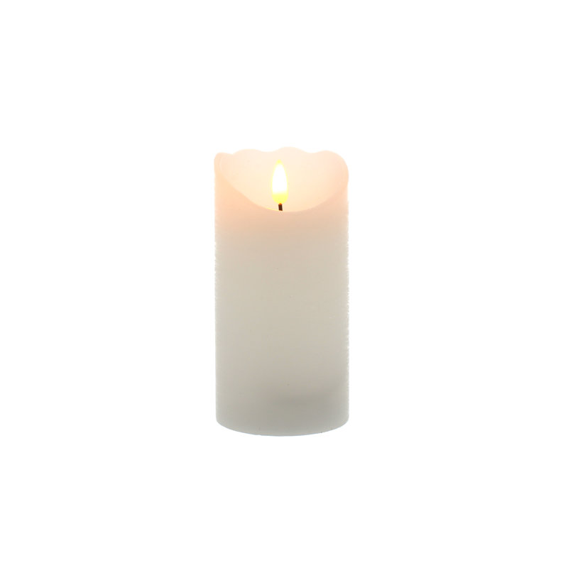 Unscented Flameless Candle, 15cm H x 7.5cm W x 7.5cm D