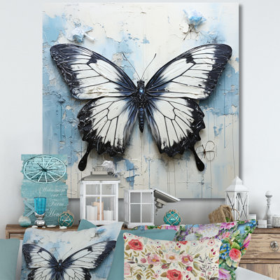 «Urban Butterflies Graffiti Accents II», reproduction sur toile