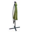 Parasol lumineux à énergie solaire 10 pi avec manivelle et traverse pour éclairage de nuit et de plein air-1069697488