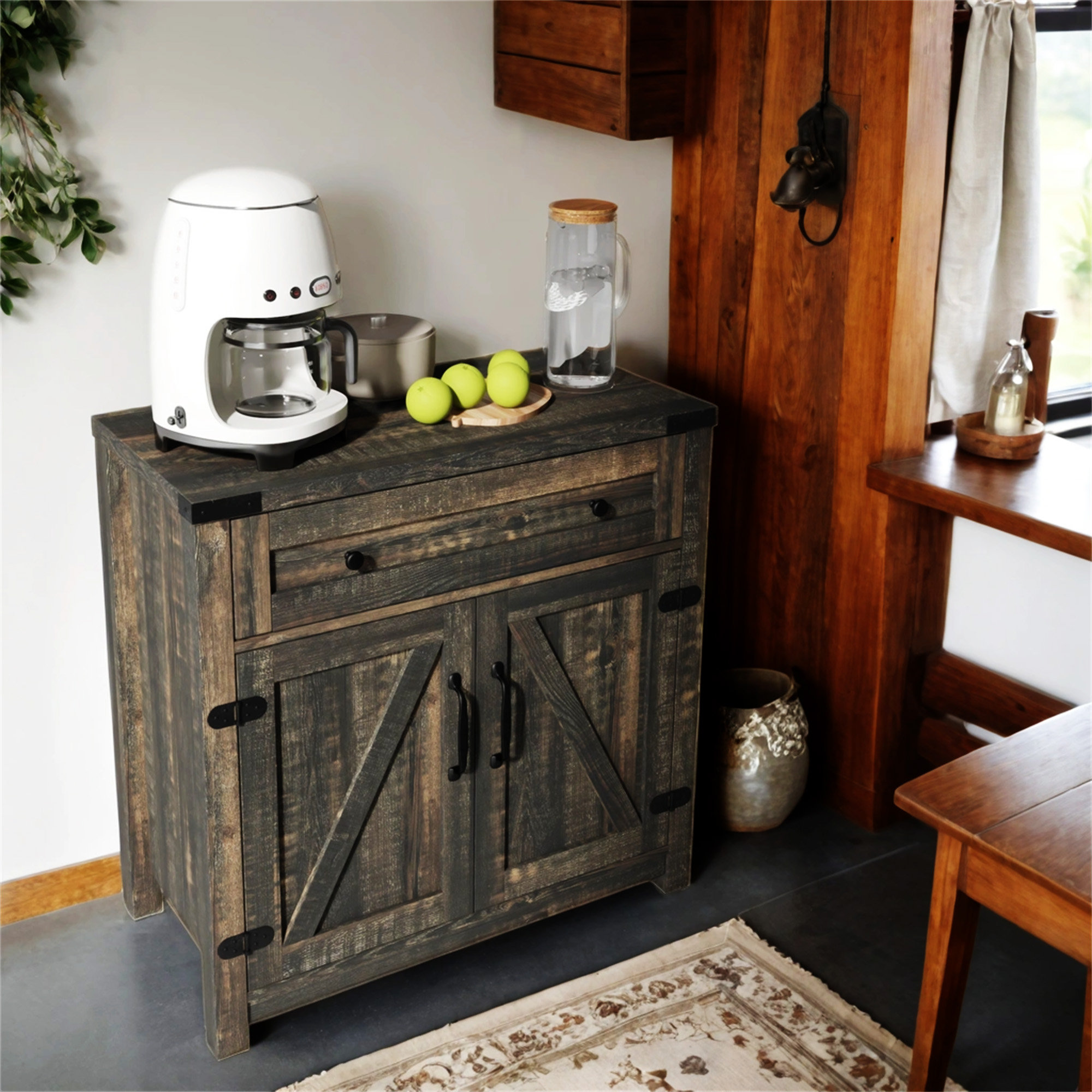 Ophelia & Co. Modern Farmhouse Double Barn Door Accent