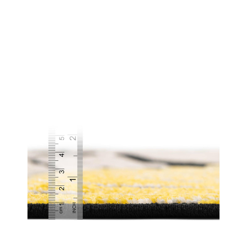 Tapis Bungalow Rose Cabana Caimin, Rectangle 5 pi 1 po x 7 pi 1 po