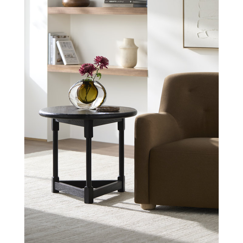 Becki Owens x Surya Leandro End Table, Black