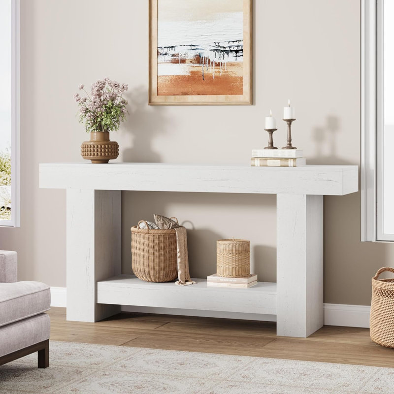 160cm Console Table, White