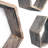 Mont 3 Piece Hexagon Floating Shelf with Reclaimed Wood