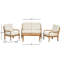 Table basse d'extérieur Acacia Classic, finition naturelle
