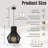1-Light Modern Black Unique/Statement Hand-Woven Rattan Chandelier Bubble Trasitional Cylinder Medium Natura Pendant Light For Bedroom