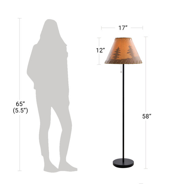Black Forest Décor Fishing Pole Floor Lamp - Rustic Living Room or Home  Décor