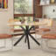 120 cm Beech Round Dining Table-497877930