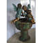 Statue de trois ferries sur fontaine en bronze - Taille: L 41 po x l 38 po x H 55 po