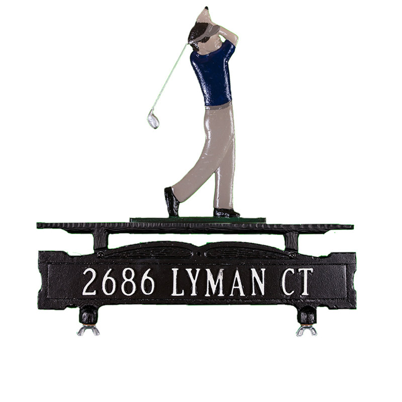 1-Line Mailbox Sign, Yes, Natural
