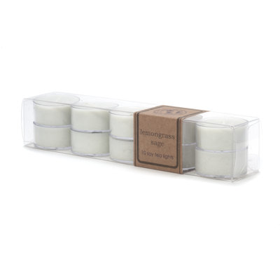 Bougie chauffe-plat citronnelle, sauge, soja