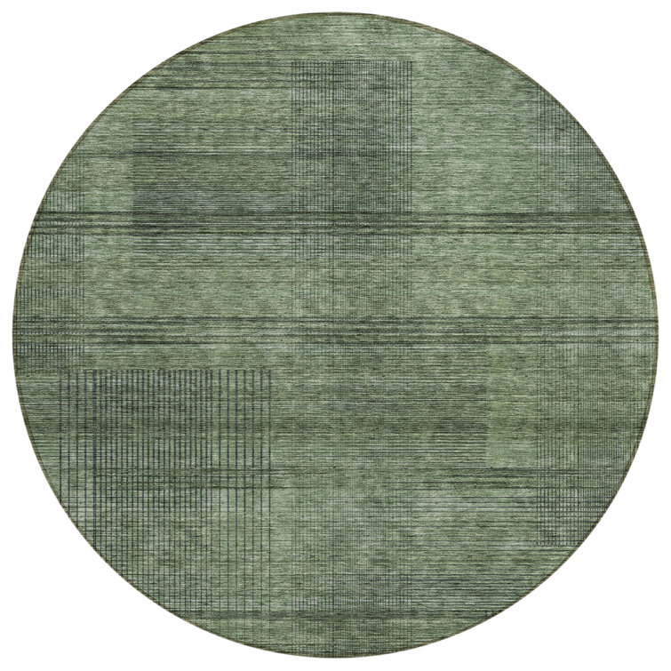 Malchow Washable Striped Indoor / Outdoor Rug