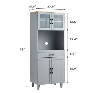 Red Barrel Studio® 59'' Kitchen Pantry & Reviews | Wayfair