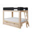 Lit superposé double au-dessus de double avec tiroirs de rangement Mid-Century-310728596