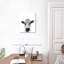 Tête de vache blanche, reproduction sur toile-371214261