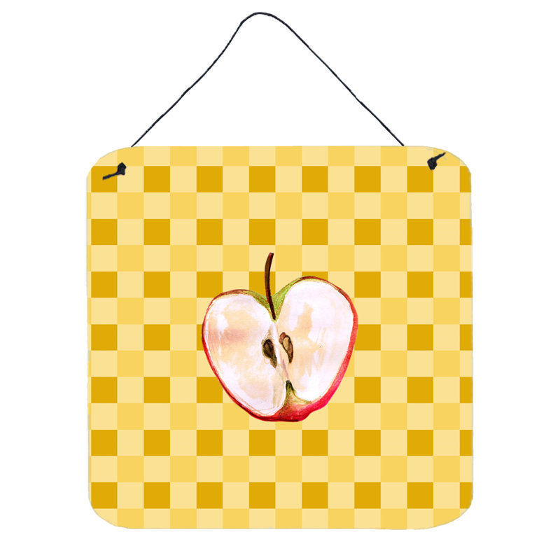 Décoration murale half pomme on basketweave