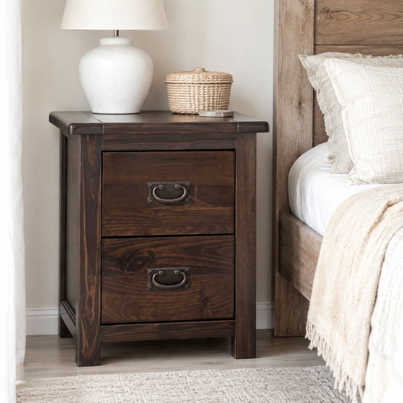 Wickerham 2 Drawer Bedside Table