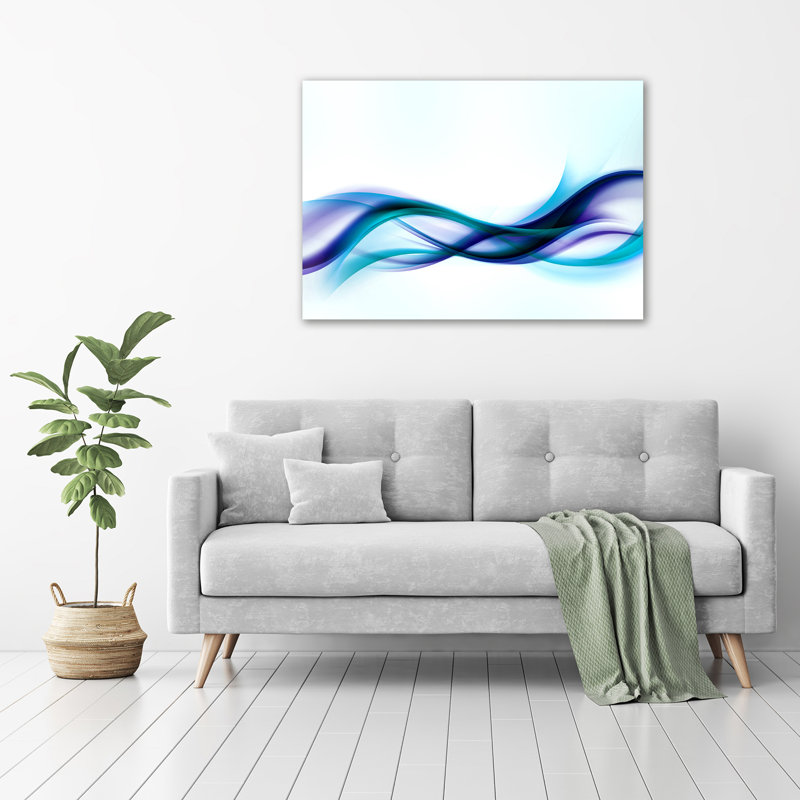 Waves Abstraction - Wrapped Canvas Print