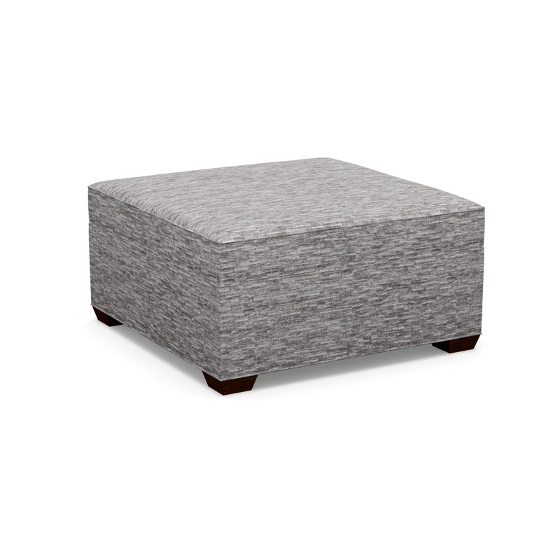 Square Tufted Ottoman, 8172-81, Walnut