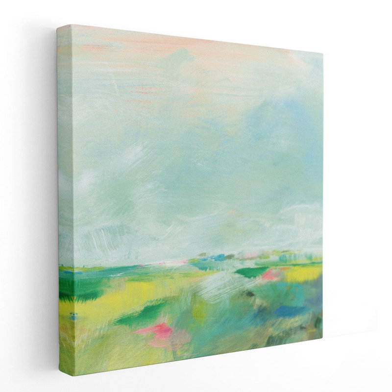«Colorful Horizon Square II», reproduction d'art sur toile, H 12 po x l 12 po