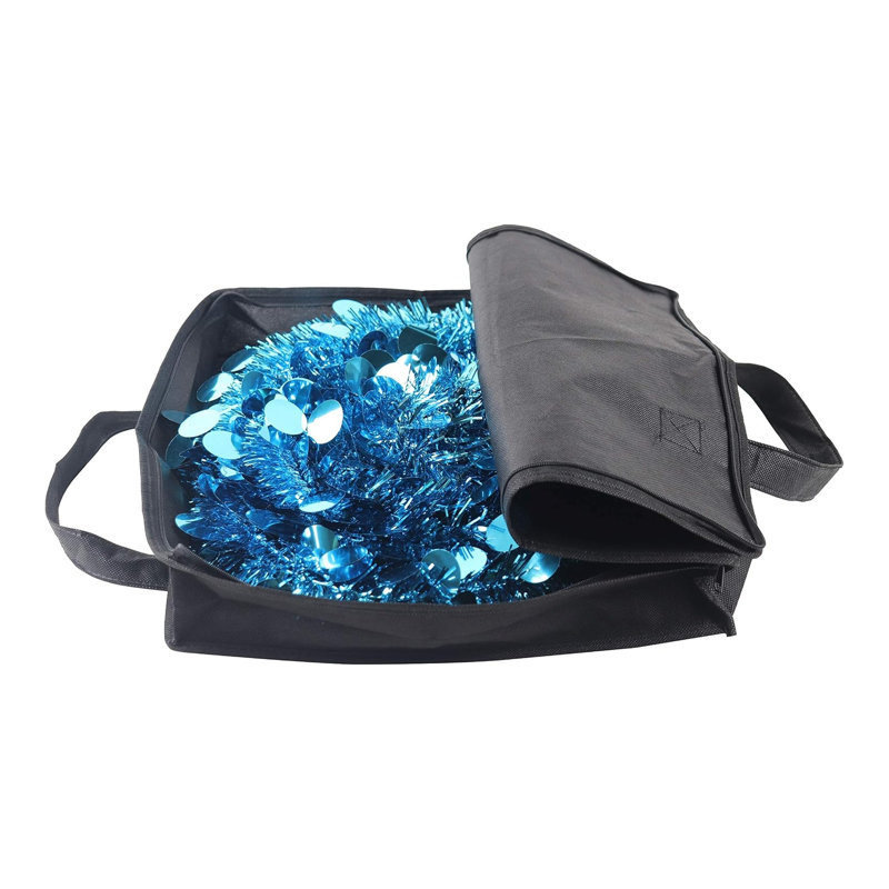 Arbre de Noël 5 pi bleu clair Tinsel - arbre de Noël escamotable escamotable avec sac