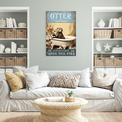 Impression sur toile «Kirpot Otter Bath Soap»
