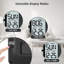 Horloge atomique 14,5 po avec rétroéclairage, grande horloge murale numérique à pile, grand affichage avec la température et la date, horloge murale facile à lire et à régler, DST automatique