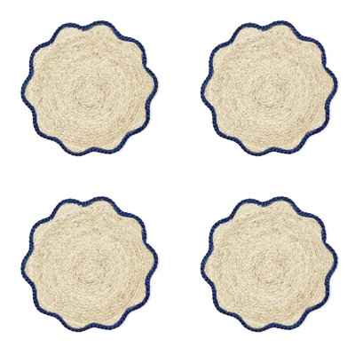 Ensemble de 4 napperons tissés à la main Seagrass