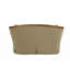 Causeuse ACME Daesha avec 5 coussins en flanelle brun clair et or antique 50836