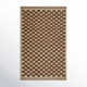 Azle Geometric Handmade Flatweave Wool Area Rug in Brown/Beige