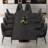 Dining Table Set With 94.5'' Extendable Sintered Stone Top And 8 Faux Leather Chairs-1536809173-1536809175-1536809177