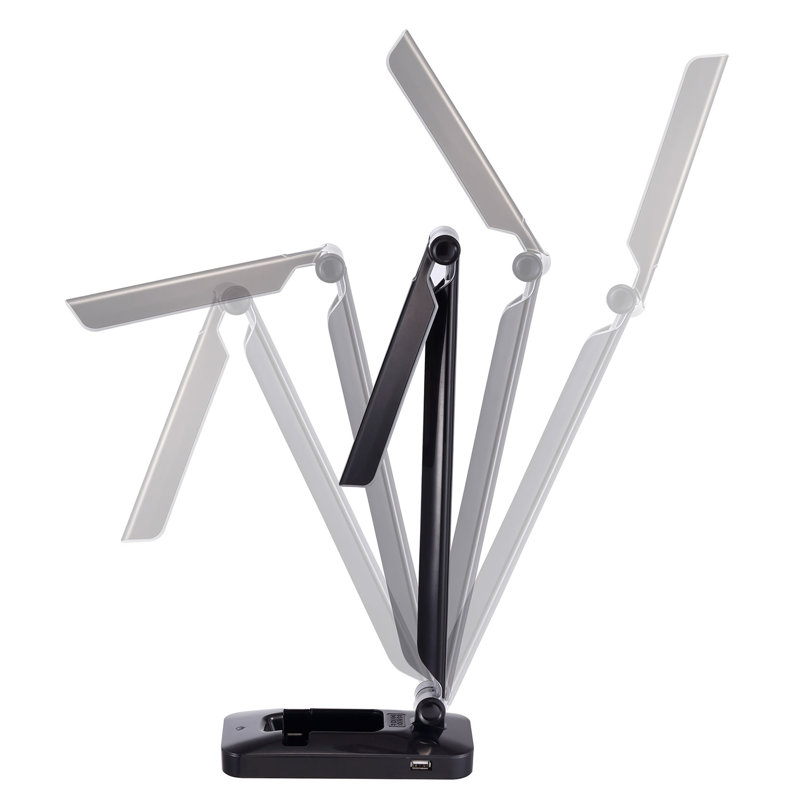Lampe de bureau 16 po, Noir