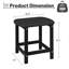 Ensemble de chaises berçantes d'extérieur en PEHD 2 pièces avec table d'appoint, chaise berçante et table de bout toutes saisons-532390923