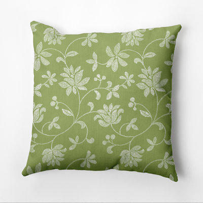 Botanical Blooms Floral Reversible Throw Pillow