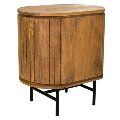 Corvi 55 cm W Solid Wood Bedside Table